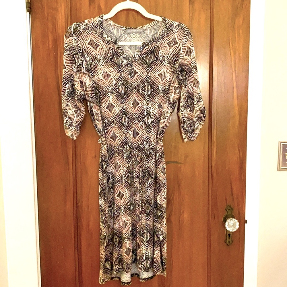 Loveappella Size M- pink and black tie dress